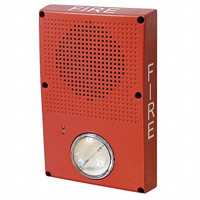 Outdoor Speaker Strobe Marked Fire Red MPN:WG4RF-SVMC