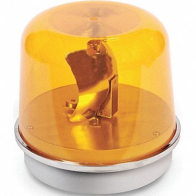 Rotating Warning Light Halogen Amber MPN:58A-N5-100WH