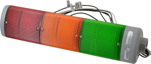 Incandescent Lamp, Amber, Green, Red, Steady, Preassembled Stackable Tower Light Module Unit MPN:102SIN-RGA-N5