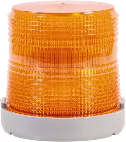 Flashing & Steady Light: Amber, Panel & Pipe Mount, 24VDC MPN:48XBRMA24D