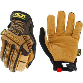Mechanix Wear Durahide™ M-Pact® Leather Work Gloves Brown Large LMP-75-010