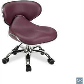 AYC Group Umi Pedicure Stool Burgundy LGR-PDSTL-10612-BG