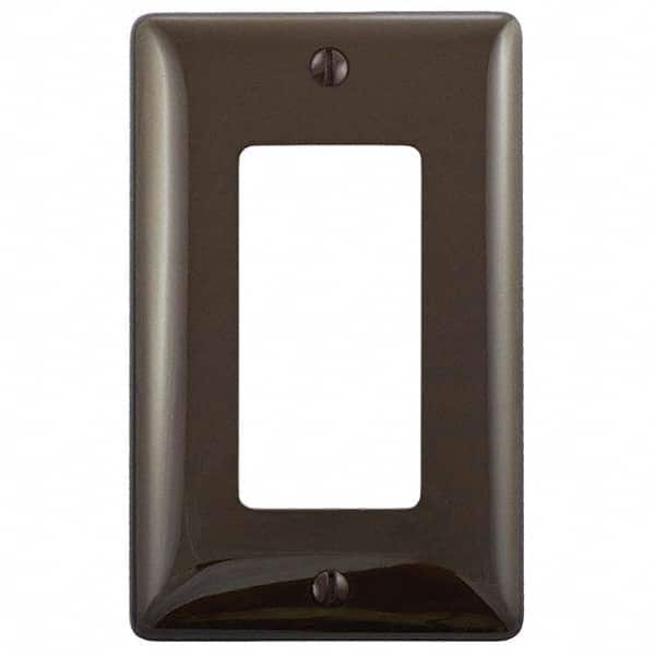 Wall Plates, Wall Plate Type: Outlet Wall Plates , Color: Brown , Wall Plate Configuration: GFCI/Surge Receptacle , Material: Thermoplastic , Shape: Rectangle  MPN:P26