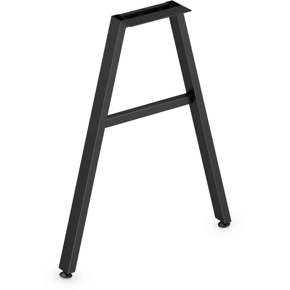 HON Mod Collection Worksurface 24inW A-leg Support - 24in - Finish: Black MPN:LPLLEG24ABLK