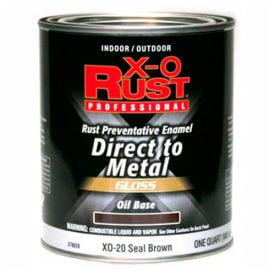 X-O Rust Oil Base DTM Enamel Gloss Finish Seal Brown Quart - 379628 379628