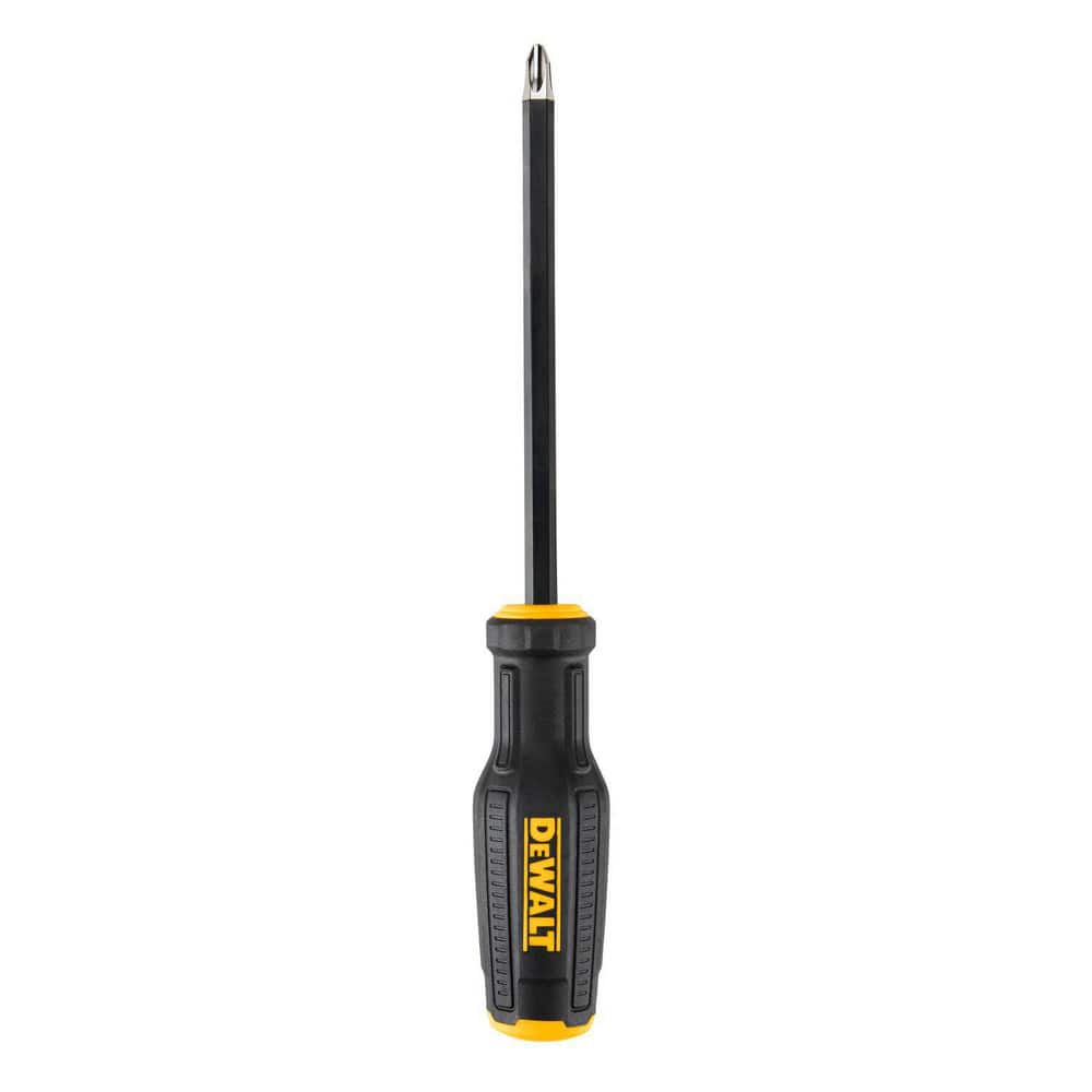 Phillips Screwdrivers, Overall Length (Decimal Inch): 10.7000 , Handle Type: Ergonomic , Phillips Point Size: #3 , Handle Color: Black, Yellow  MPN:DWHT65003