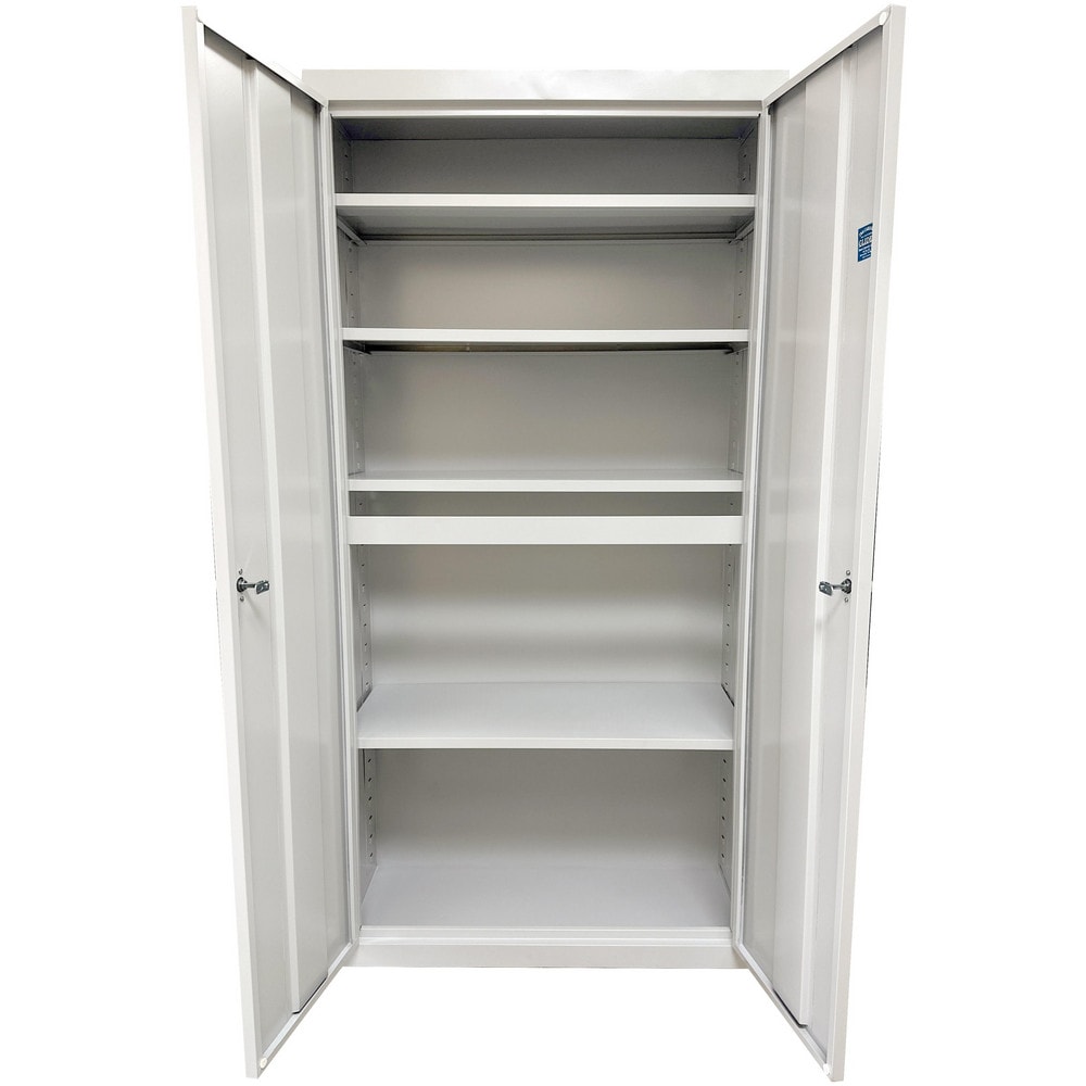 Storage Cabinets, Cabinet Type: Steel Storage Cabinet , Cabinet Material: Steel , Width (Inch): 24 , Depth (Inch): 18 , Cabinet Door Style: Flush  MPN:UA-241872-W