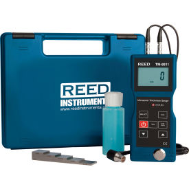 REED Ultrasonic Thickness Gauge Kit with 5-Step Calibration Block 0.004