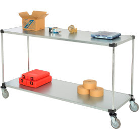 Nexel® 2 Shelf Cart Galvanized 72