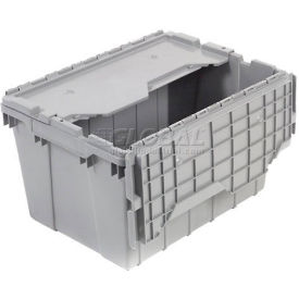 Akro-Mils Attached Lid Container 39085GREY - 21-1/2