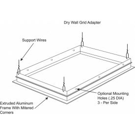 Lithonia DGA22 Drywall Grid Adapter for 2x2 Recessed Fixture DGA22