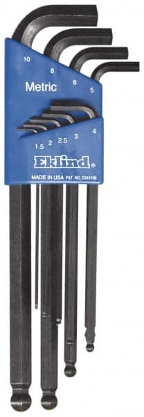 9 Piece L-Key Ball End Hex Key Set MPN:13509