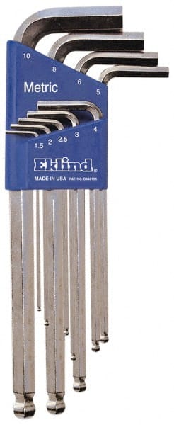 9 Piece L-Key Ball End Hex Key Set MPN:13709