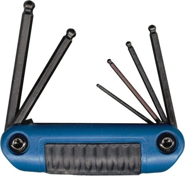 6 Piece Fold-Up Ball End Hex Key Set MPN:25169