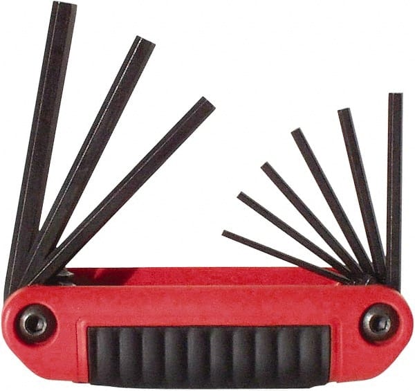 9 Piece Fold-Up Hex Key Set MPN:25911