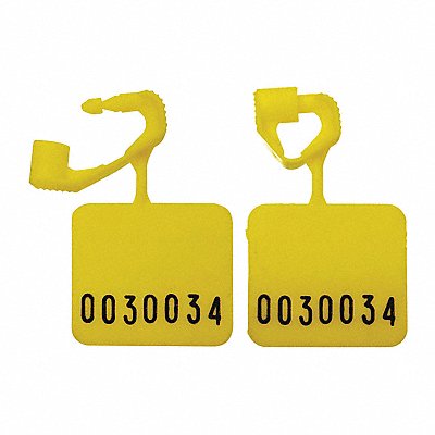 Padlock Seals Yellow Unfinished PK250 MPN:092H01PPYL