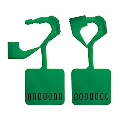 Padlock Seals Green Unfinished PK250 MPN:092H02PPGR