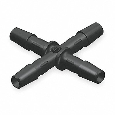 Cross Connector 1/16 In Barbed HDPE PK10 MPN:X0-1HDPE