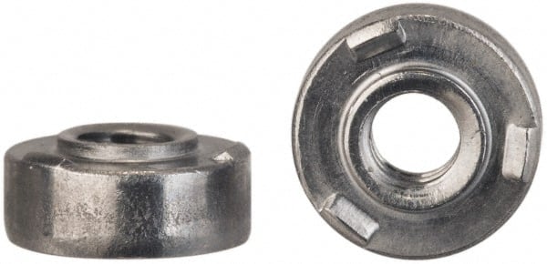 M3x0.50, 7.95mm Body Diam, Round Head, Carbon Steel Weld Nut MPN:EWN-M3-0 CU