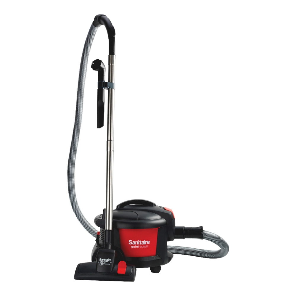 Sanitaire Quiet Clean Bagless Canister Vacuum, Black/Red MPN:SC3700A