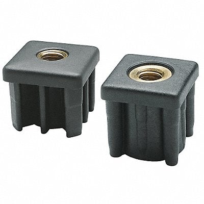 Tube End Caps 1344 lb Black MPN:NDX.Q-1-1/2X0 120- B 3/8-16