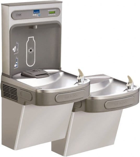 Floor Standing Water Cooler & Fountain: 8 GPH Cooling Capacity MPN:EZSTL8WSSK