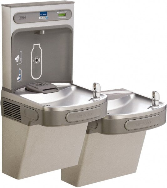 Floor Standing Water Cooler & Fountain: 8 GPH Cooling Capacity MPN:EZSTL8WSVRLK