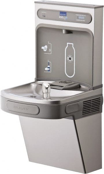 Floor Standing Water Cooler & Fountain: 8 GPH Cooling Capacity MPN:LZS8WSVRSK