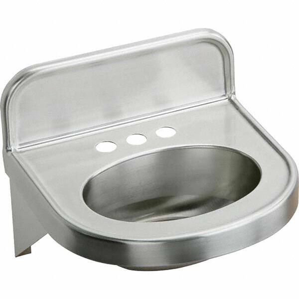 Lavatory Sink: Wall-Hung Mount, 304 Stainless Steel MPN:ELV1817CS3