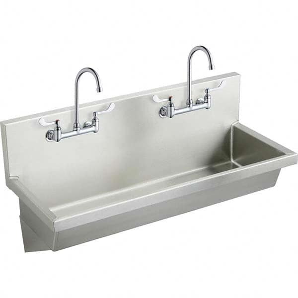 2 Person Wash-Station: Manual Faucet, 304 Stainless Steel MPN:EWMA4820C