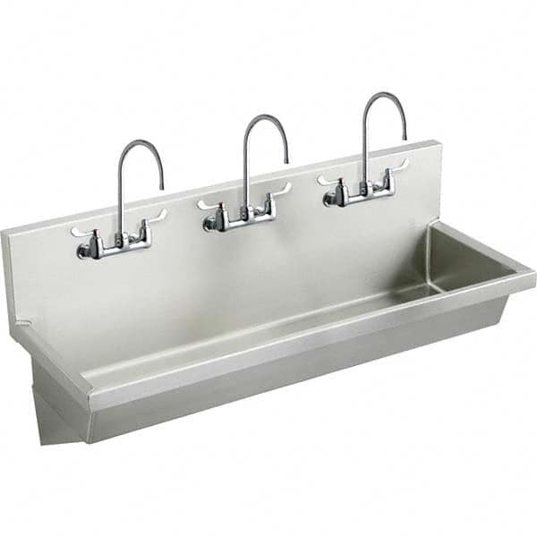 3 Person Wash-Station: Manual Faucet, 304 Stainless Steel MPN:EWMA6020C