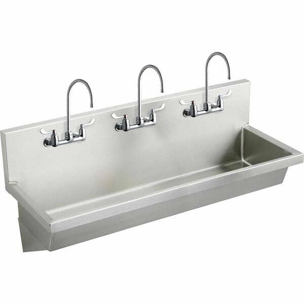 3 Person Wash-Station: Manual Faucet, 304 Stainless Steel MPN:EWMA7220C