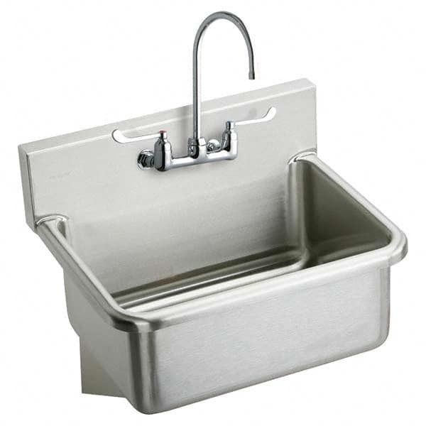 Hand Sink: Wall Mount, Manual Faucet, 304 Stainless Steel MPN:EWS2520W6C