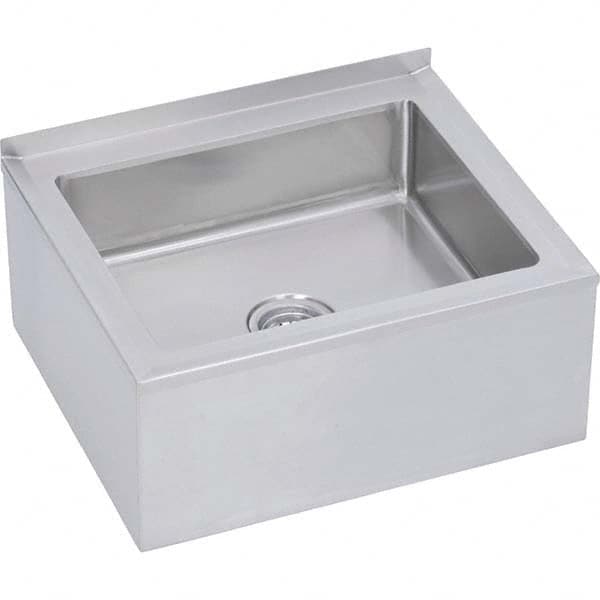 Mop Sink: Floor Mount, 3 Stainless Steel MPN:FLR-1X