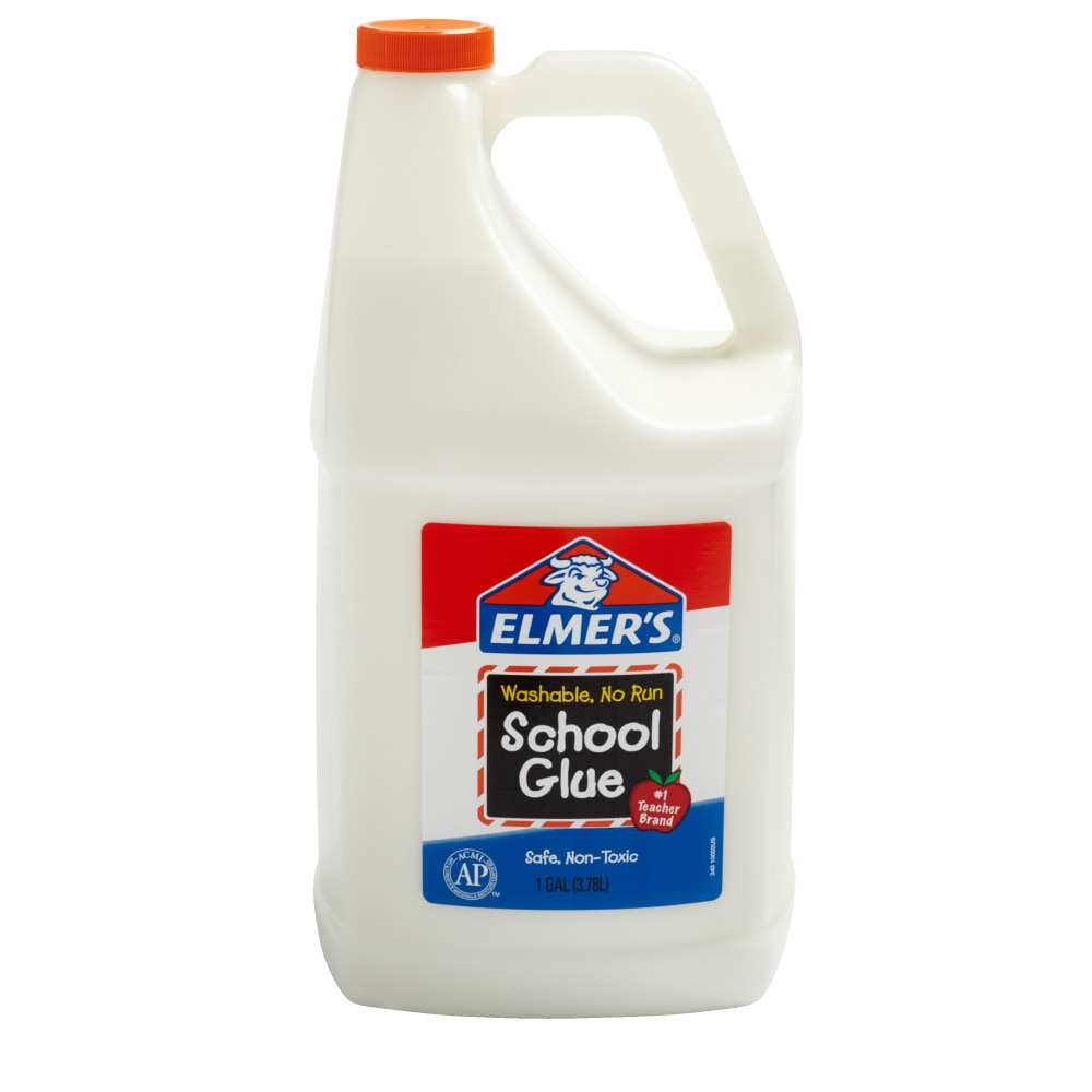 Elmers Washable School Glue, 1 Gallon, White (Min Order Qty 4) MPN:E340