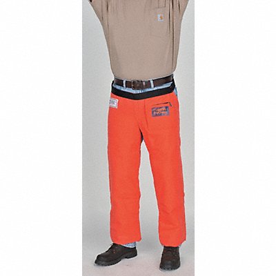 K7367 Chain Saw Chaps Orange 36 in L Nylon MPN:WELJE90236