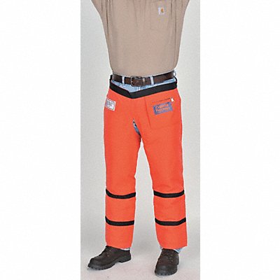 E6869 Chain Saw Chaps Orange 33 in L MPN:WELJE91233