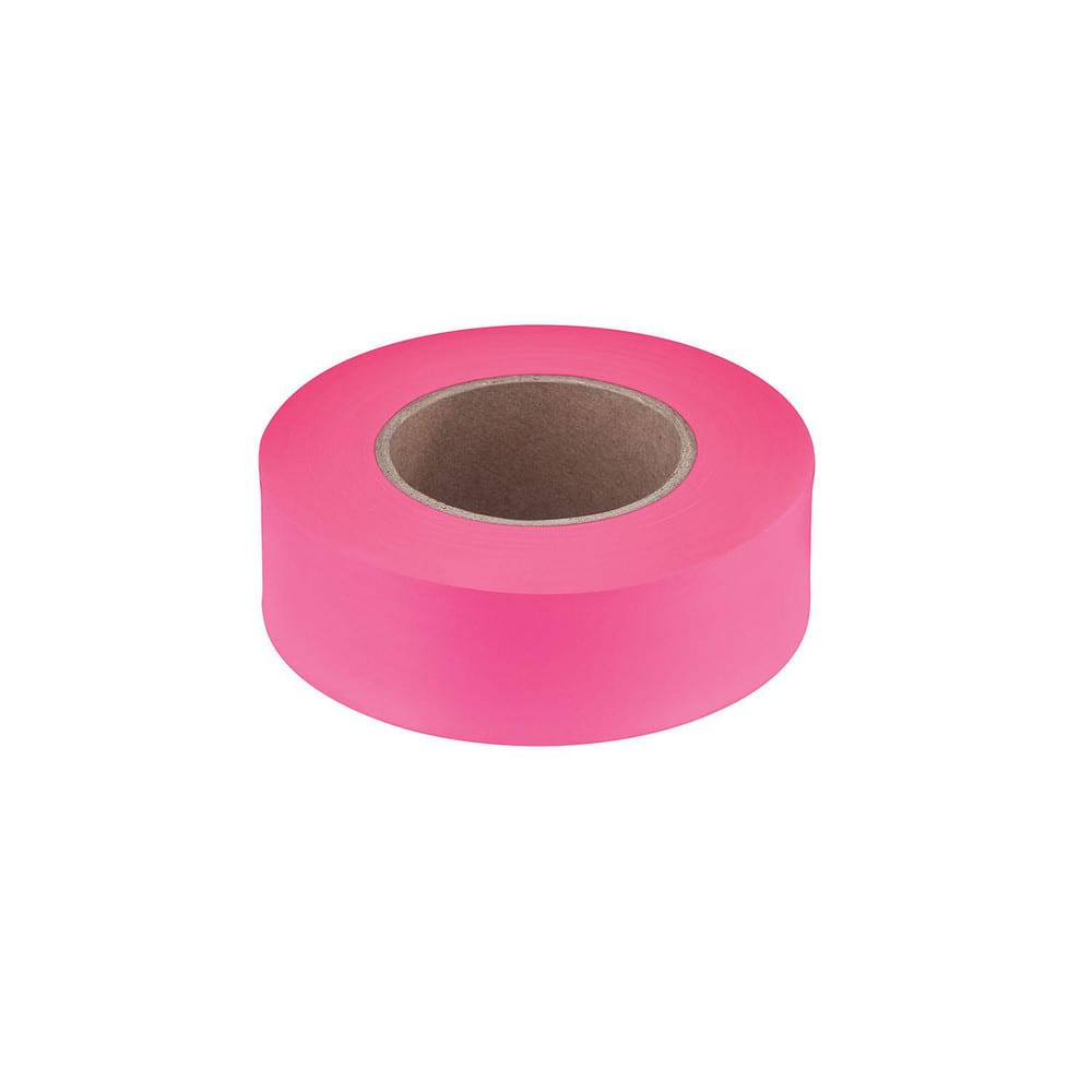 Barricade & Flagging Tape, Legend: None , Material: Plastic , Overall Length: 200.00 , Color: Pink  MPN:77-003