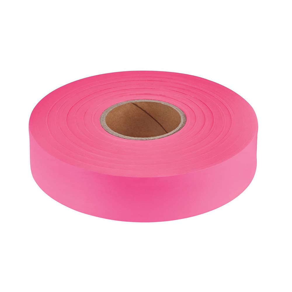 Barricade & Flagging Tape, Legend: None , Material: Plastic , Overall Length: 600.00 , Color: Pink  MPN:77-063