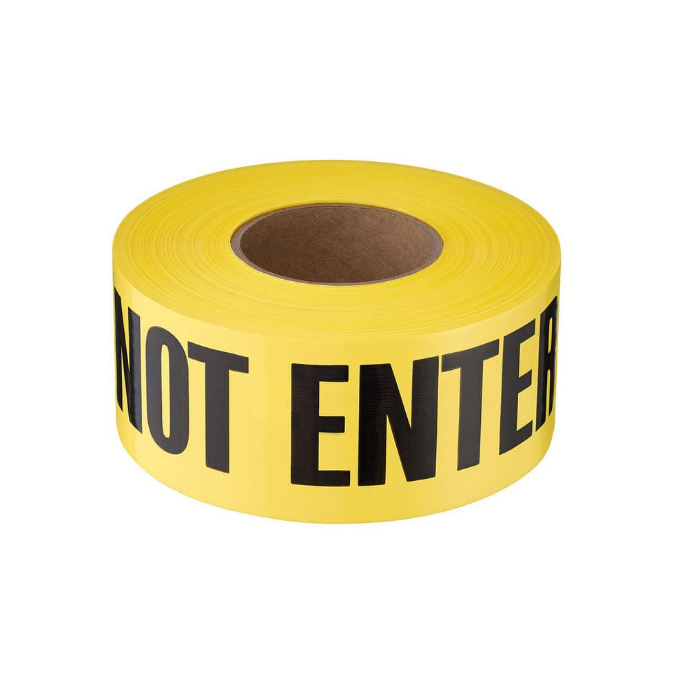 Barricade & Flagging Tape, Tape Type: Tape, Marked, ANSI Warning , Legend: Caution Do Not Enter , Material: Plastic , Overall Length: 1000.00  MPN:77-1006