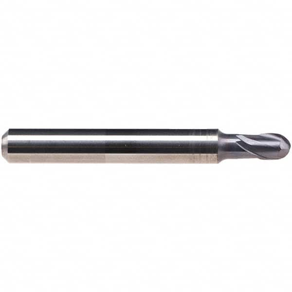 Ball End Mill: 2 Flute, Solid Carbide MPN:1966A.0005