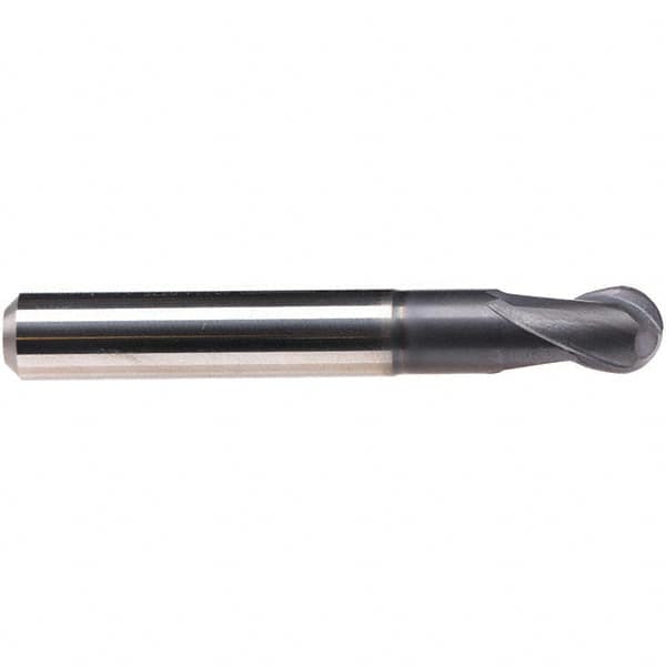 Ball End Mill: 2 Flute, Solid Carbide MPN:1966A.009375