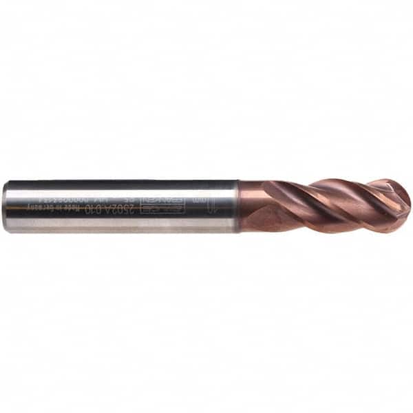 Ball End Mill: 4 Flute, Solid Carbide MPN:2502A.006