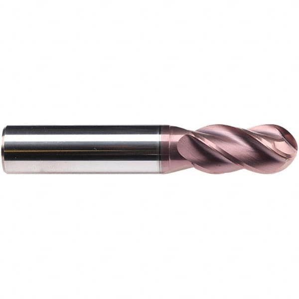 Ball End Mill: 4 Flute, Solid Carbide MPN:2502A.016