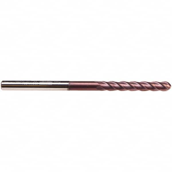 Ball End Mill: 4 Flute, Solid Carbide MPN:2504A.010