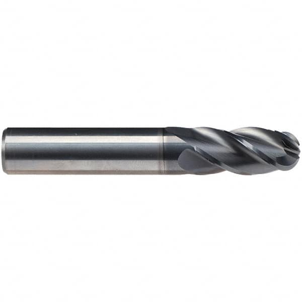 Ball End Mill: 4 Flute, Solid Carbide MPN:2974L.03125