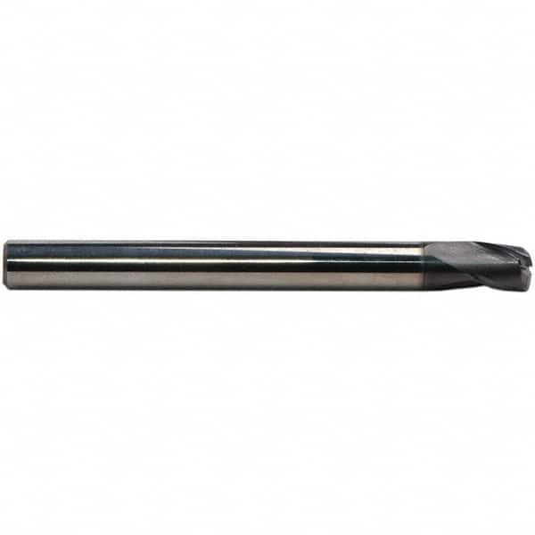 Tapered End Mill: 3 Flutes, Solid Carbide, Corner Radius End MPN:3544L.04006A