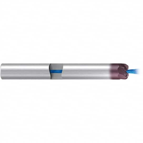 Corner Radius End Mill: 16 mm Dia, 2 mm LOC, 2 mm Radius, 9 Flutes, Solid Carbide MPN:2676AZ.016020