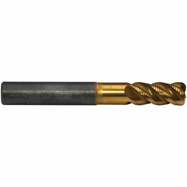 Corner Radius End Mill: 4 Flutes, Solid Carbide MPN:2658TZ.010020