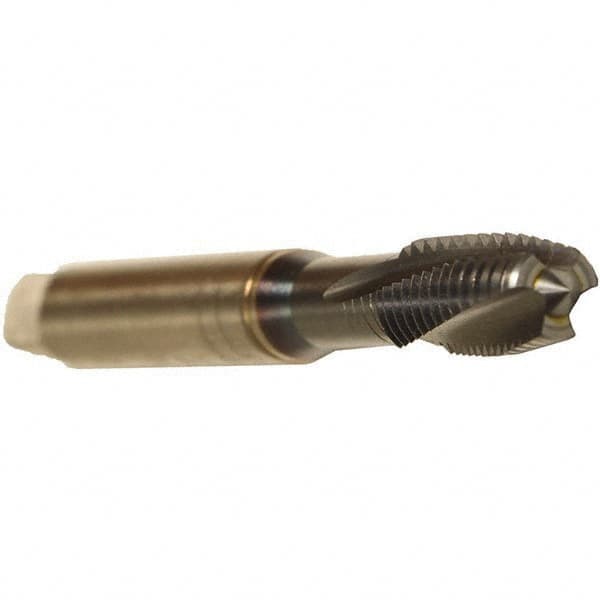 Spiral Flute Tap: M3x0.50 Metric, 2 Flutes, Plug, 6HX Class of Fit, Cobalt, TICN Coated MPN:B0309601.0030